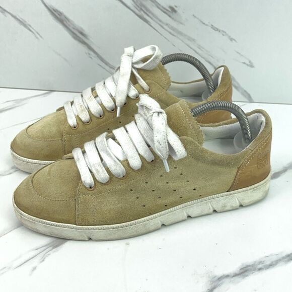 Loewe Low Top Mens Size 42 EU 9 US Tan Khaki Suede Sneakers Italy Made Shoes main image 6